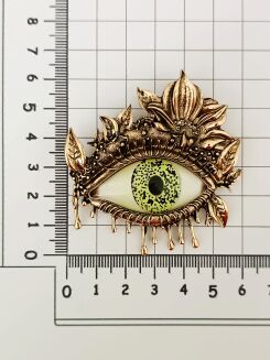 Piękne duże oko w stylu retro - 2