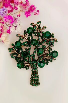 Ciemne zielone drzewko