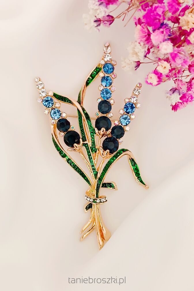 Kwiatowa broszka - bukiet