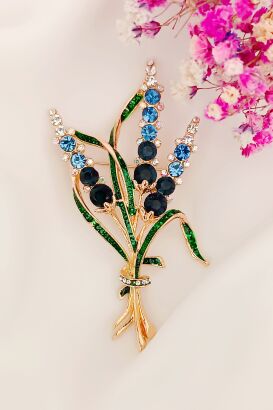 Kwiatowa broszka - bukiet