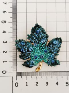 Śliczny niebieski liść - 2