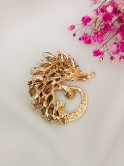 Super broszka jeżyk z cyrkoniami - 4