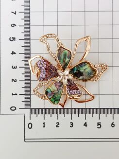 Piękna damska broszka dużych rozmiarów - 2