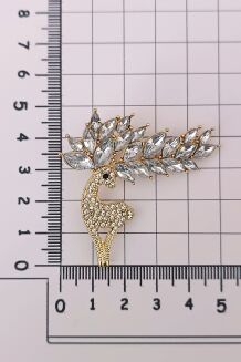 Jelonek z porożem z cyrkoniami - 2