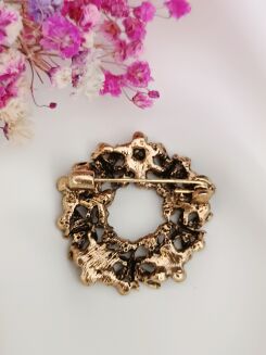 Mała broszka w kształcie wianka - 3