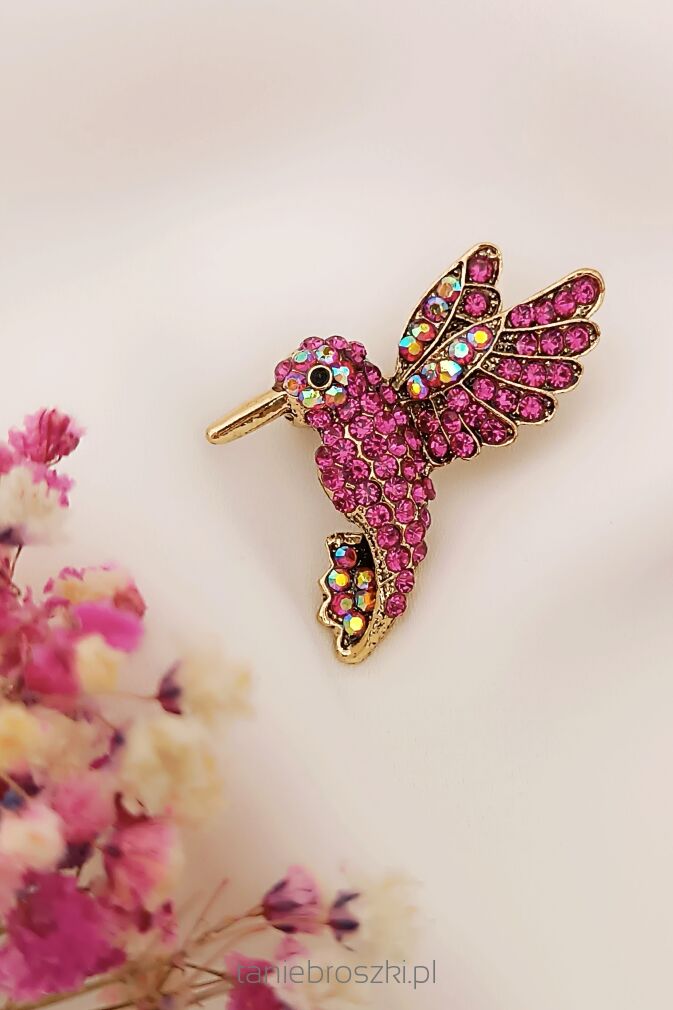 Kolorowy koliberek z cyrkoniami