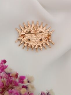 Piękna broszka oko z cyrkoniami - 3