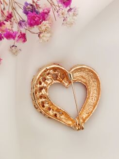 Czerwone serduszko z cyrkoniami - 3