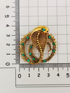 Super broszka złoty wąż - 3