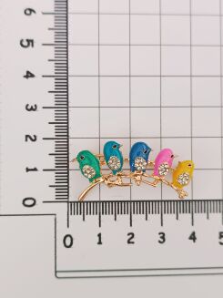 Pastelowe ptaszki na gałęzi - 2