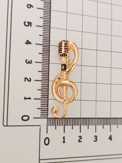 Klucz wiolinowy w połączeniu z mikrofonem - 3