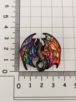 Kolorowy smok w locie - 2