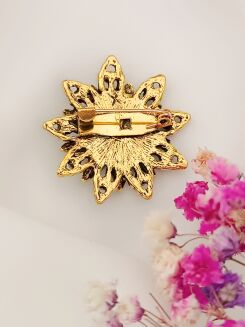 Niebieska broszka w kształcie gwiazdki - 3