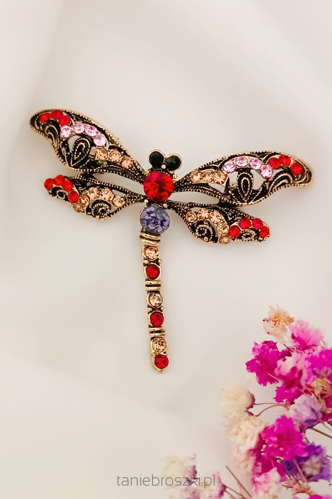 Kolorowa ważka z ruchomą częścią